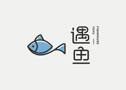 遇鱼餐饮LOGO标志设计欣赏