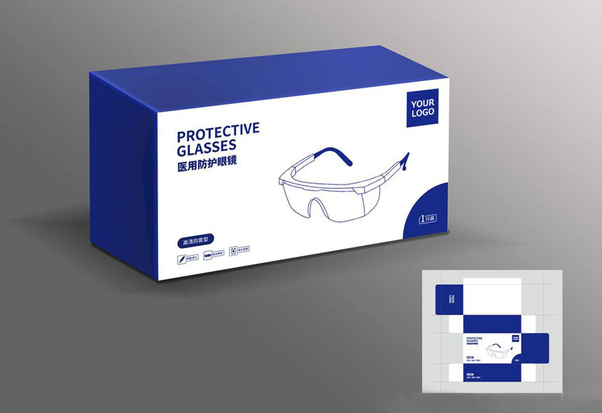 东莞护目镜包装设计公司_防护眼镜包装设计案例效果展示欣赏